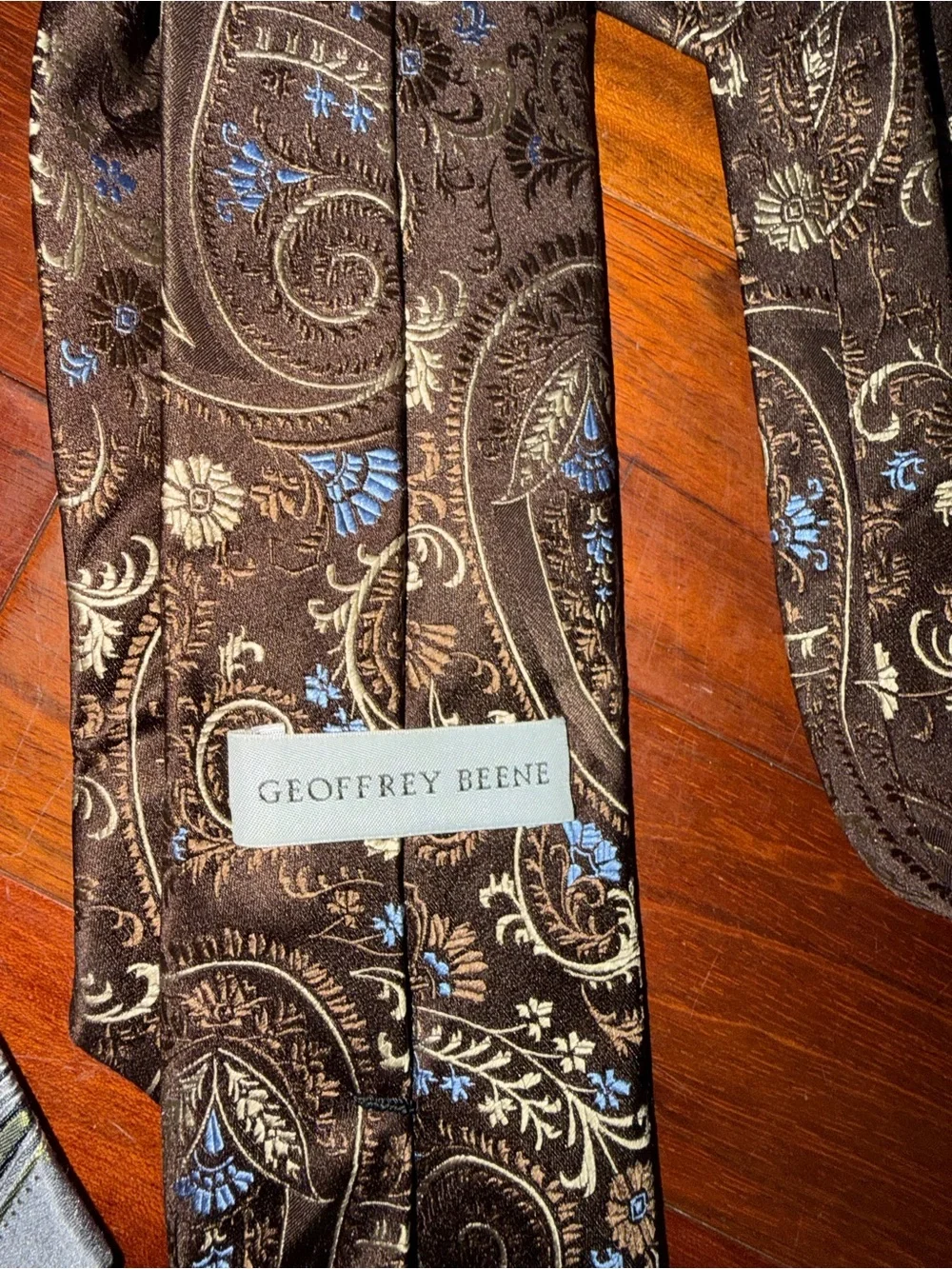 Four Ties including Geoffrey Beene and Paisley Silk